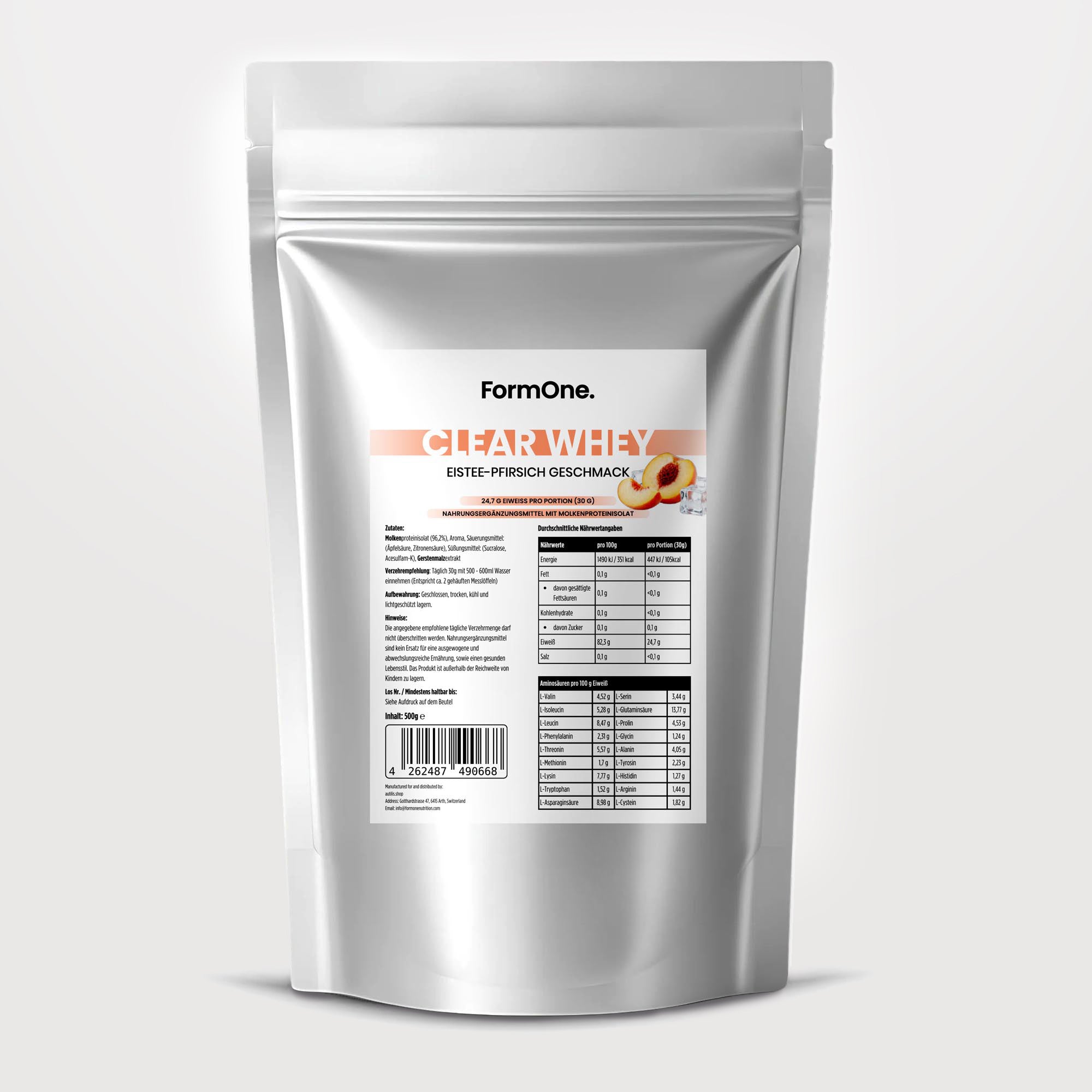 Clear Whey Protein Eistee Pfirsich - 500g
