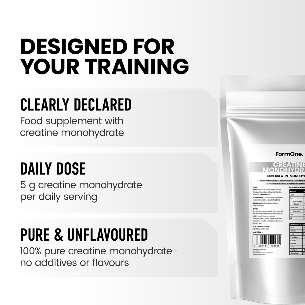 Kreatin Monohydrat - 1000 Doypack