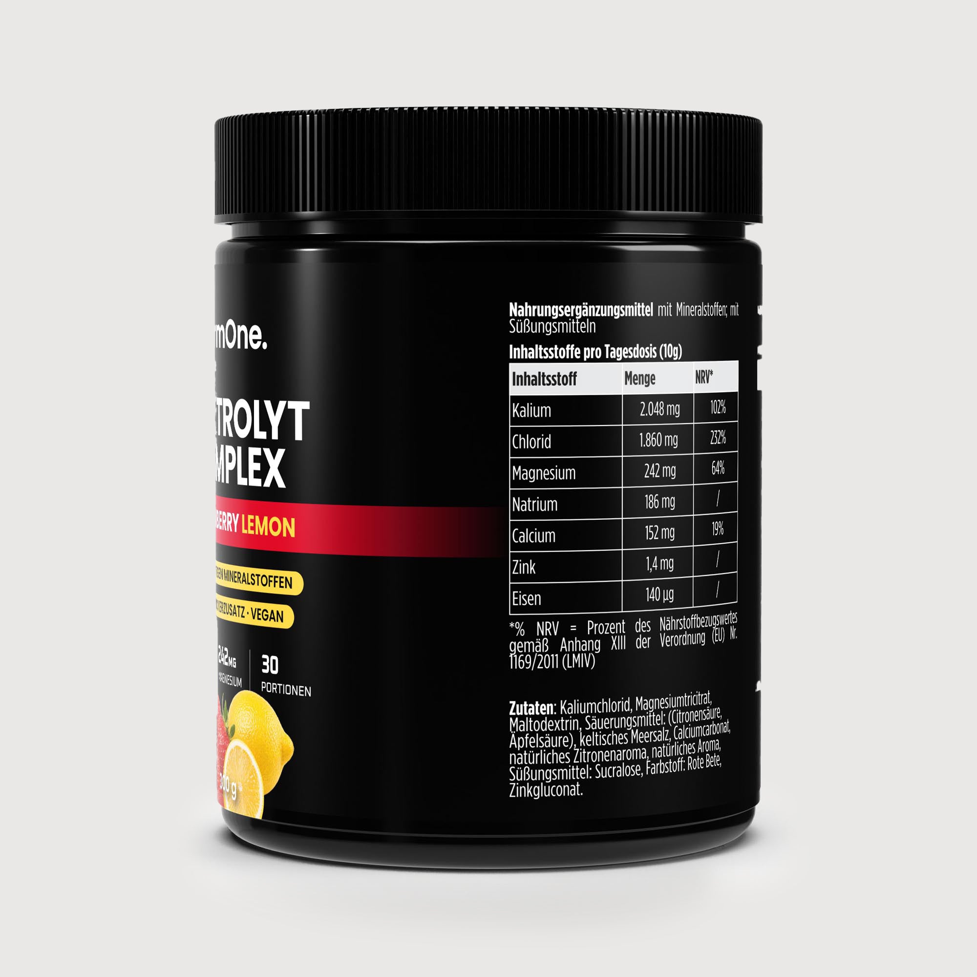 Elektrolyte Pulver Strawberry Lemon - 300g