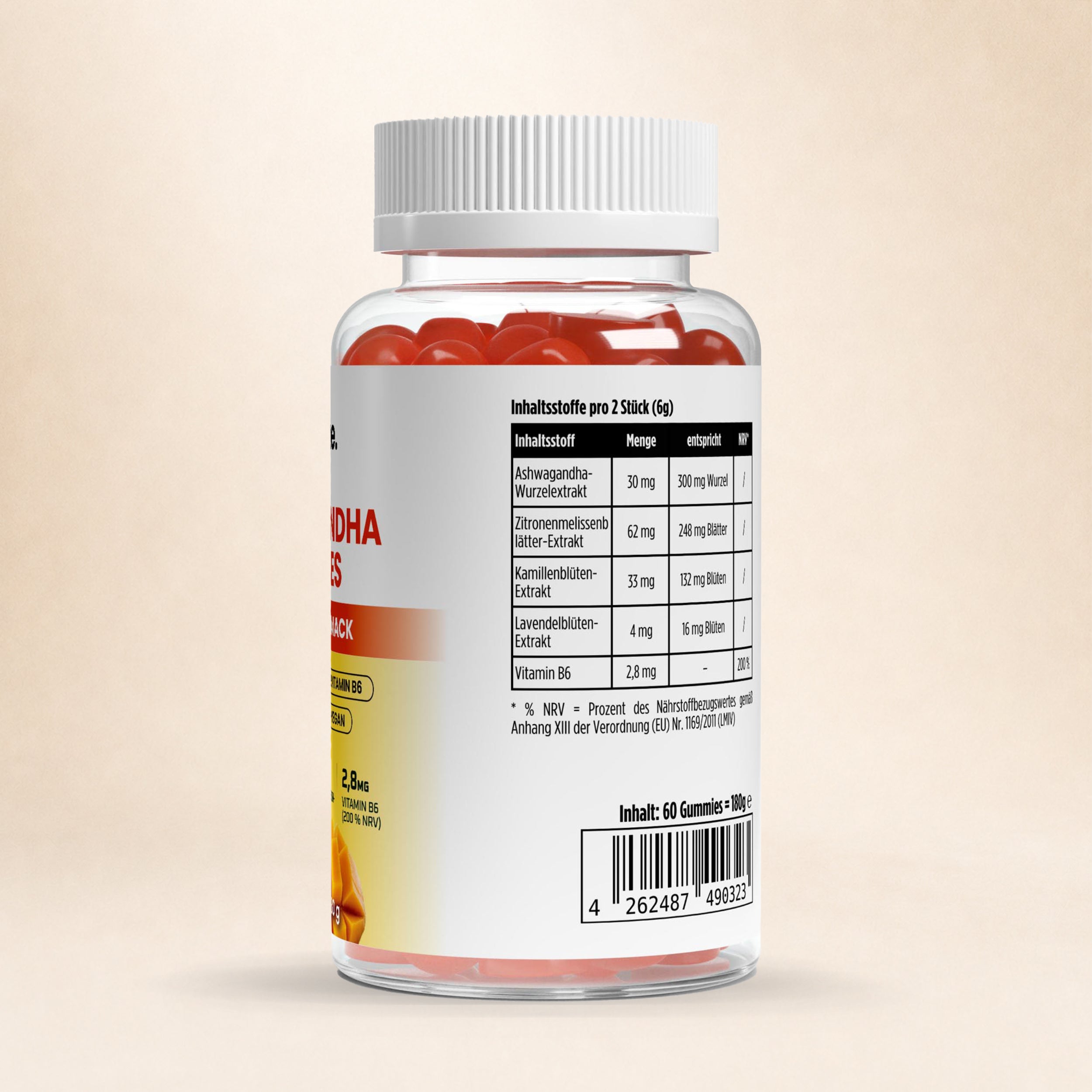 Ashwagandha + Vitamin B6 Gummies - 60 Stk.