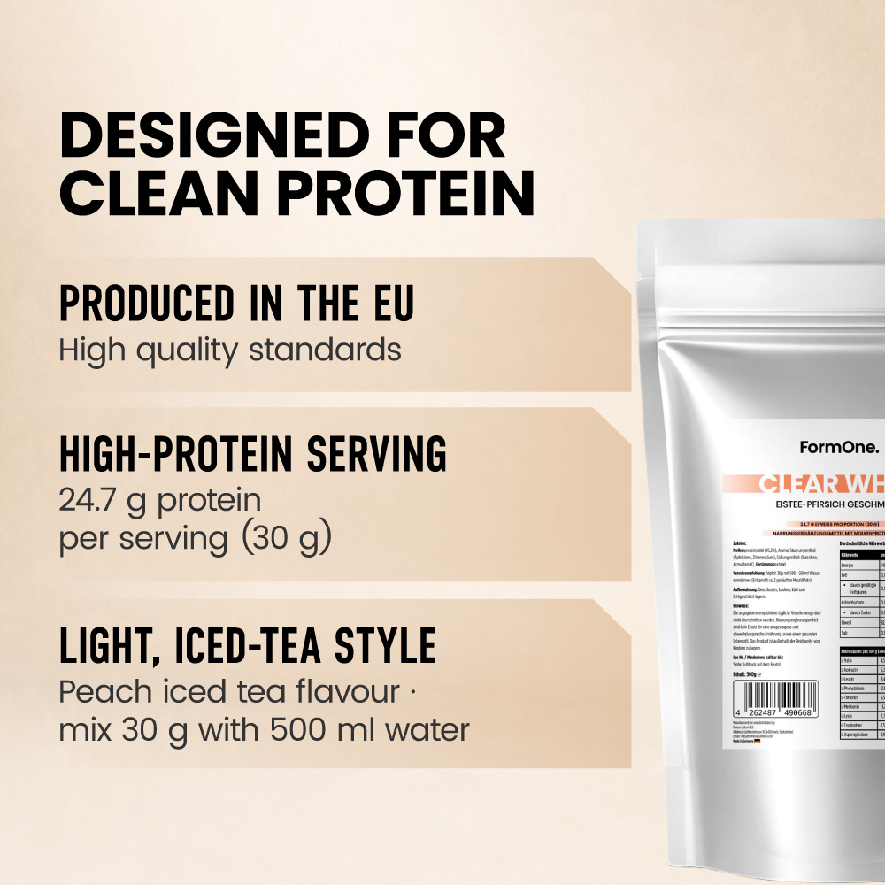 Clear Whey Protein Eistee Pfirsich - 500g