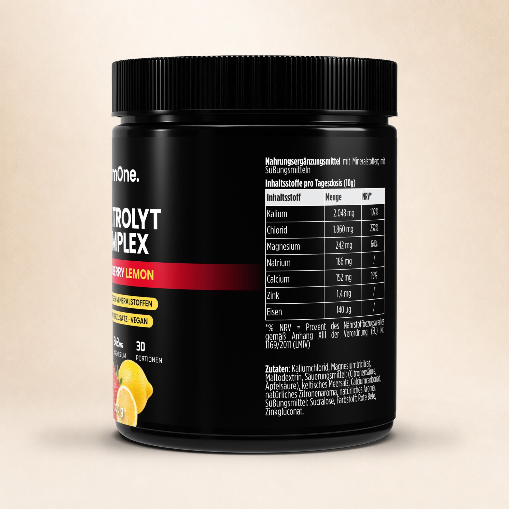 Elektrolyte Pulver Strawberry Lemon - 300g
