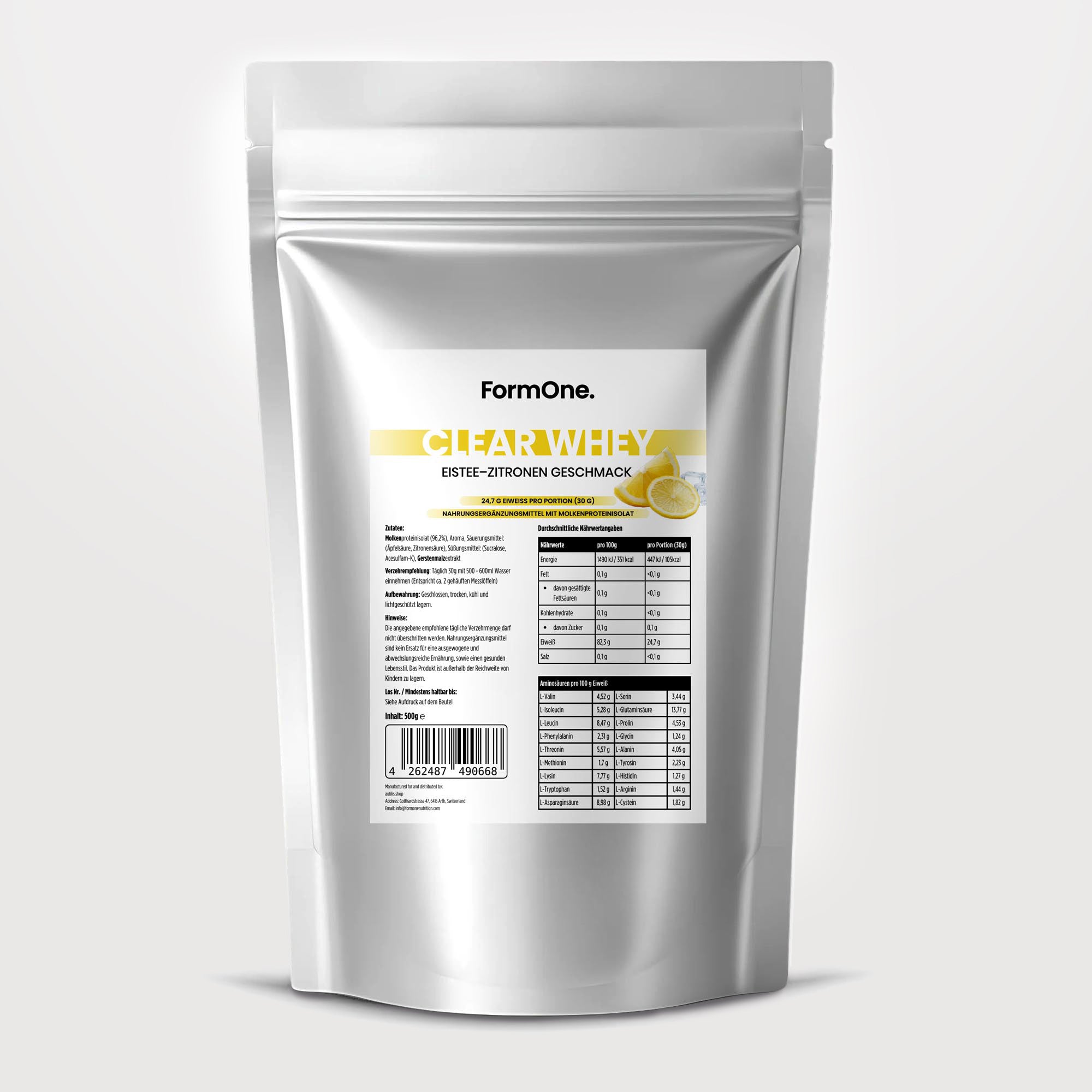 Clear Whey Protein Eistee Zitrone - 500g