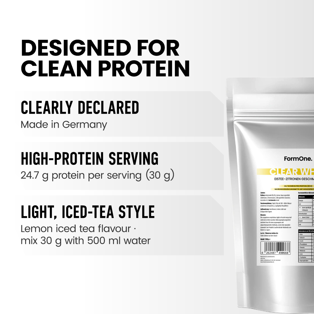 Clear Whey Protein Eistee Zitrone - 500g