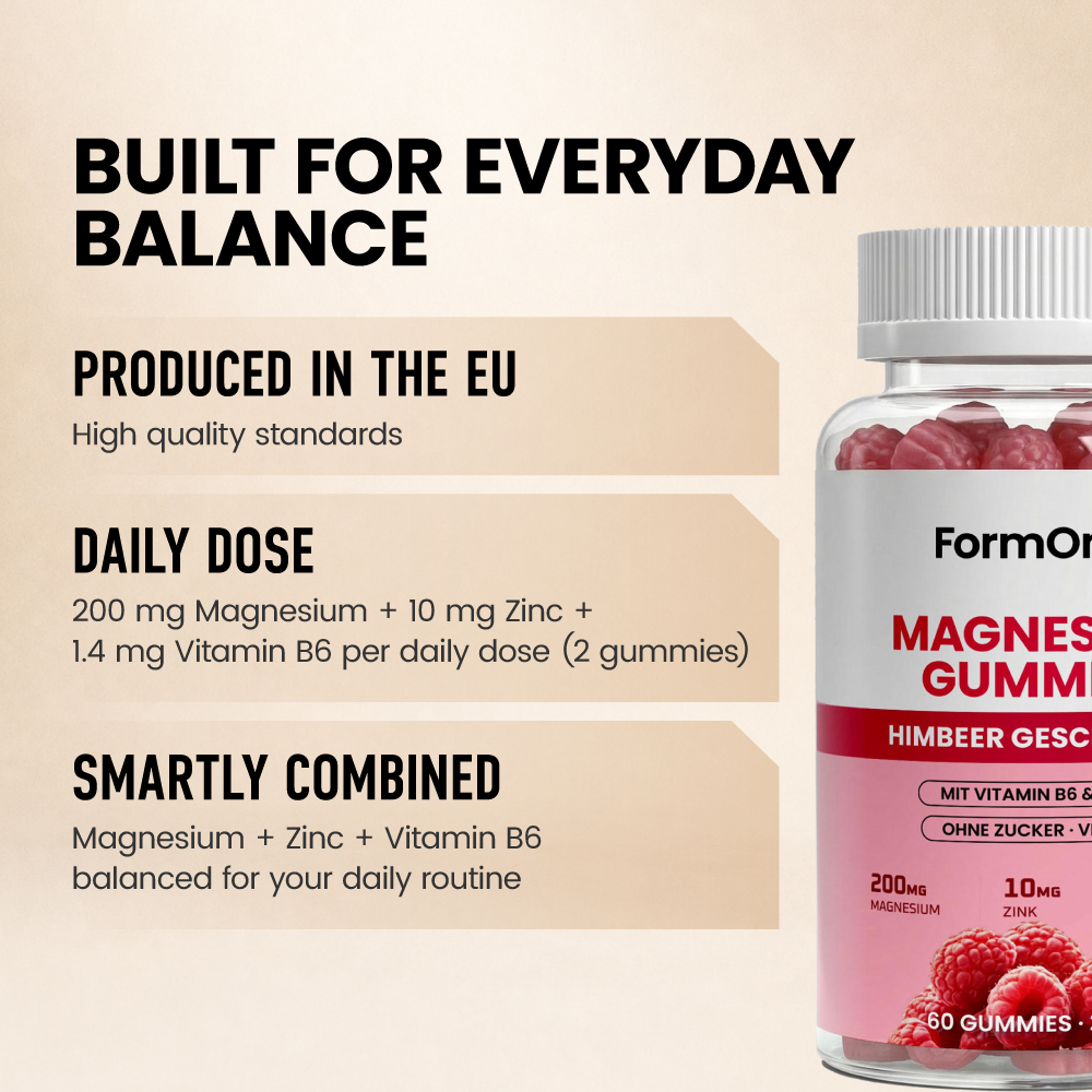 Magnesium + Zink + B6 Gummies - 60 Stk.