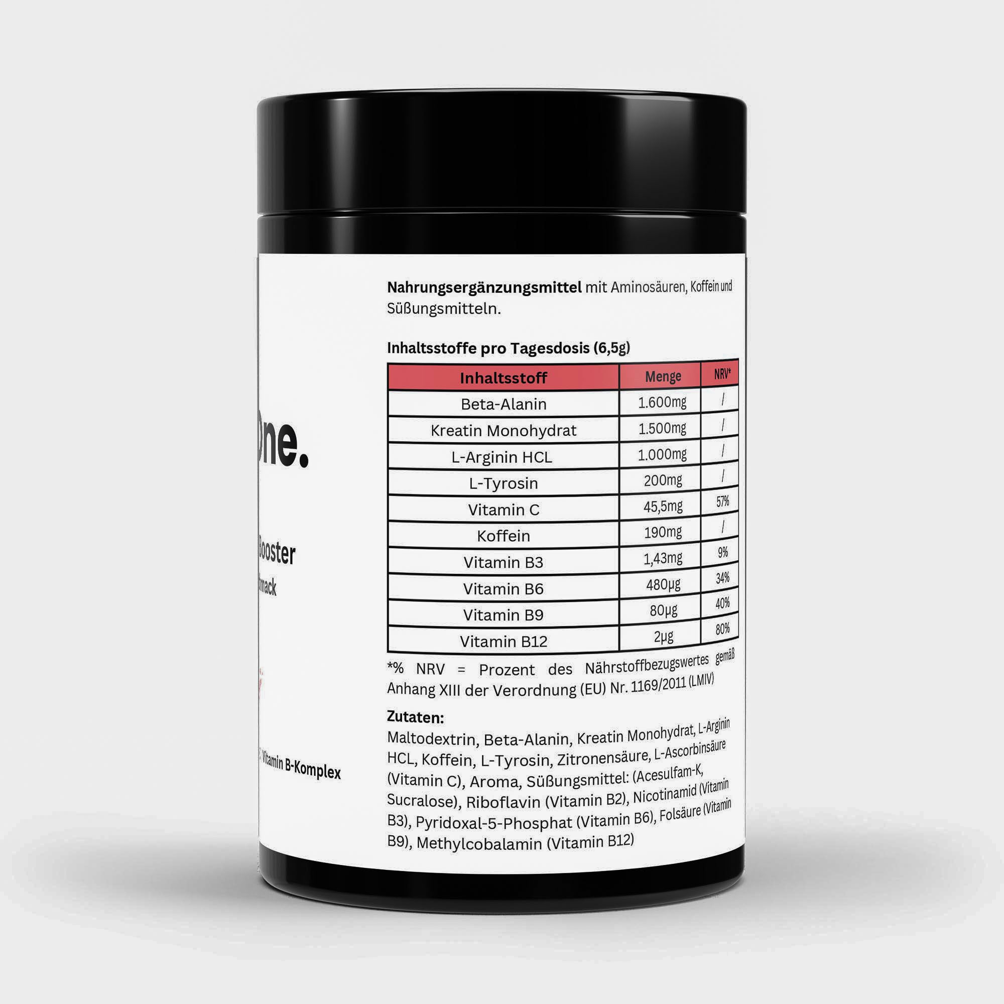 Pre-Workout Booster Himbeere - 520g