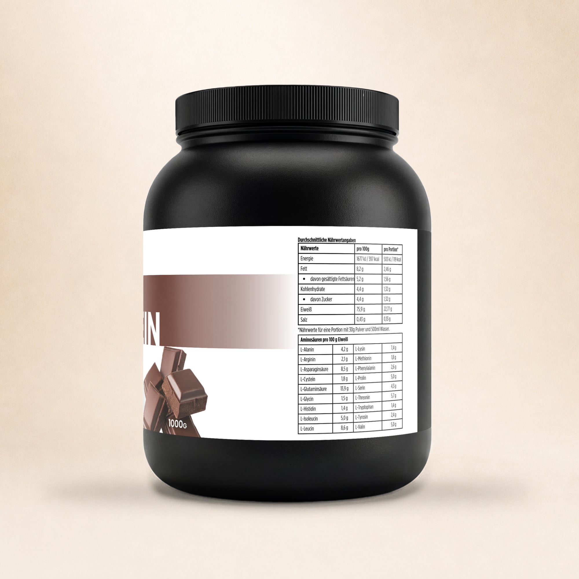Premium Whey Protein Schokolade - 1.000g