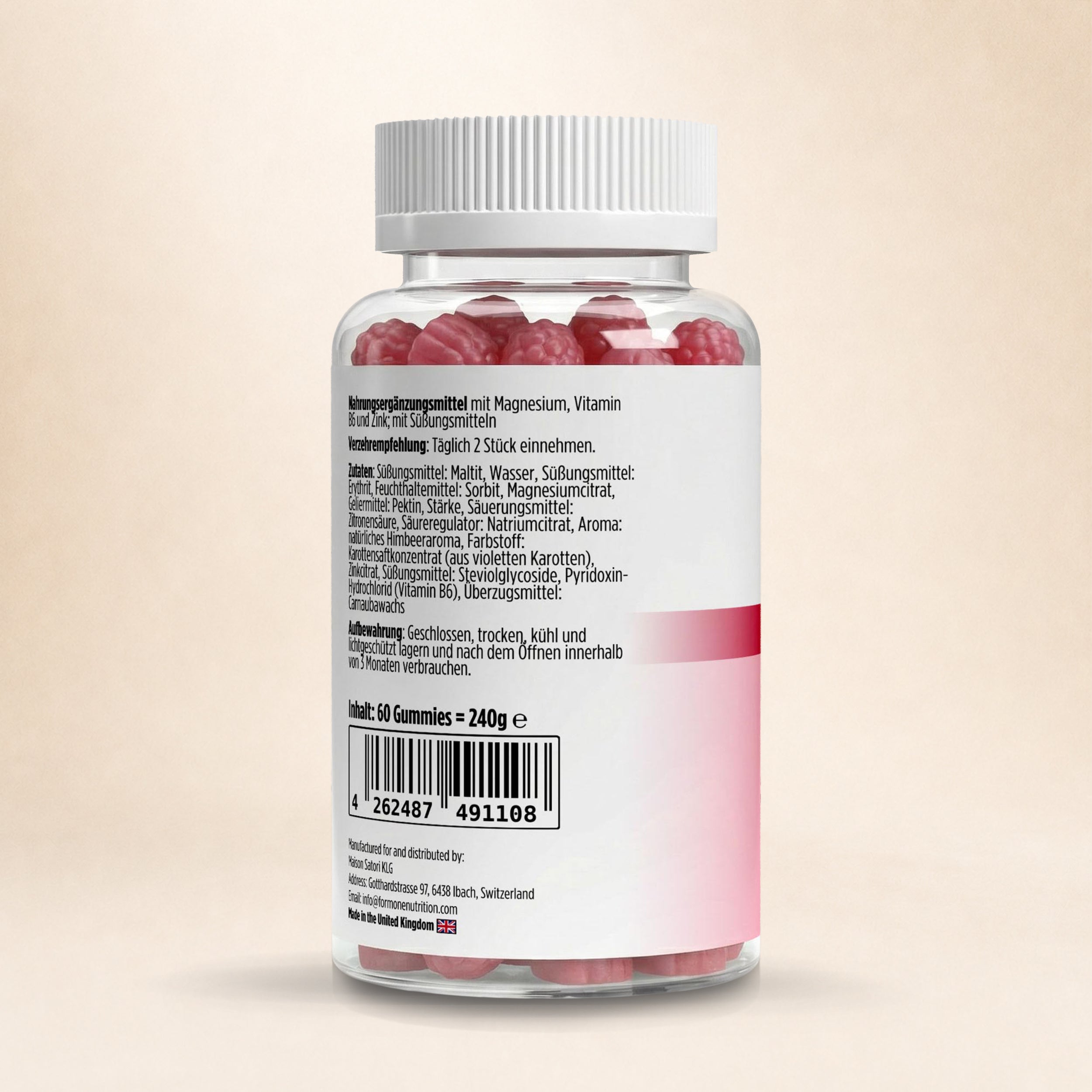 Magnesium + Zink + B6 Gummies - 60 Stk.