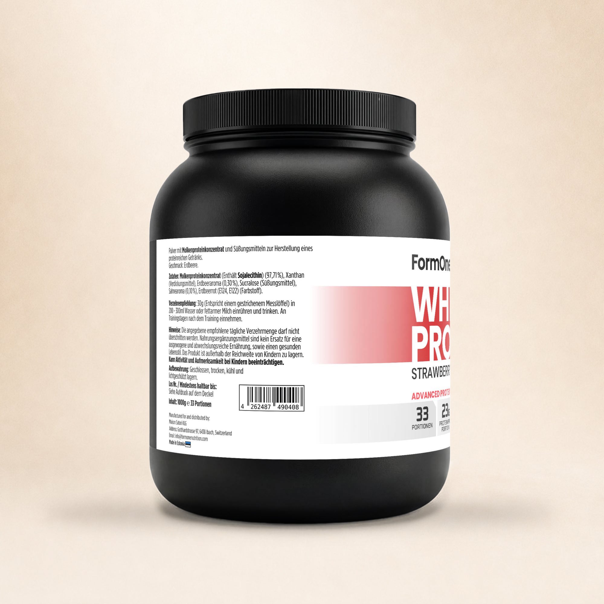 Premium Whey Protein Erdbeere - 1.000g